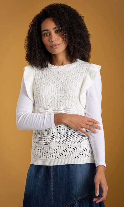 Knitted Cotton Tank Top
