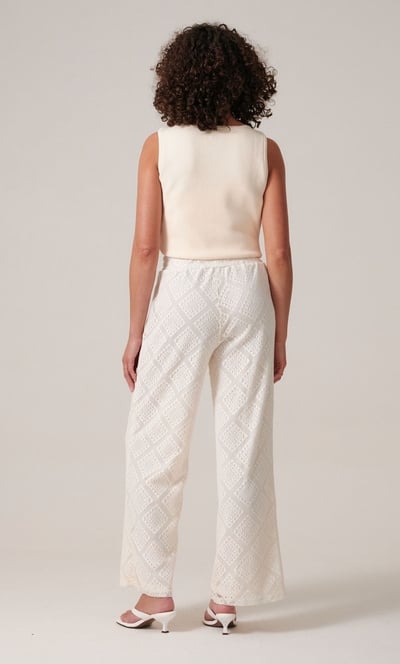 Diamond Lace Pull On Trousers