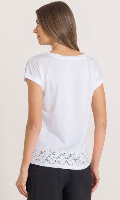 Embellished Short Sleeve Jersey Top