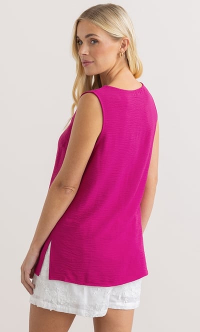 Sleeveless V Neck Top