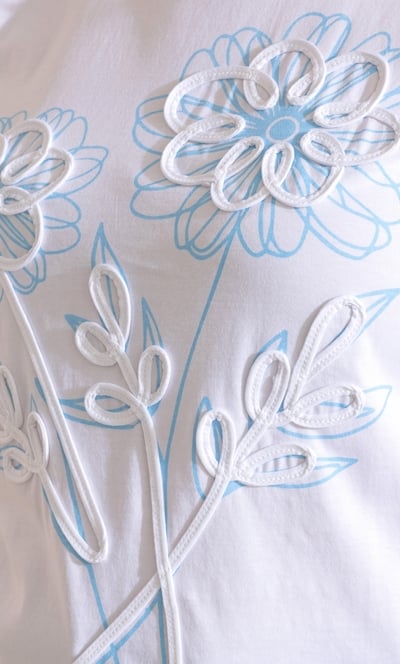 Anna Rose Floral Applique T-Shirt