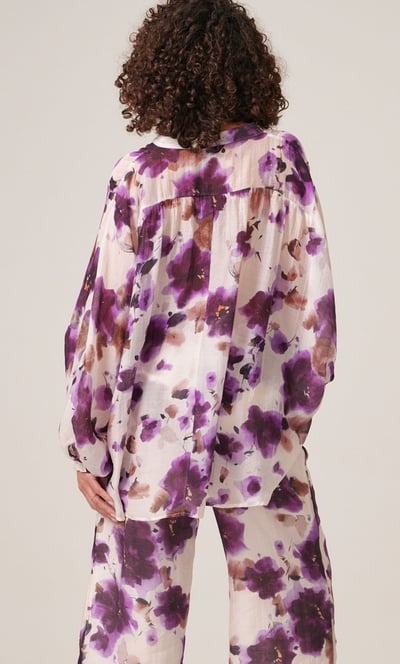 Floral Printed Loose Fit Shirt