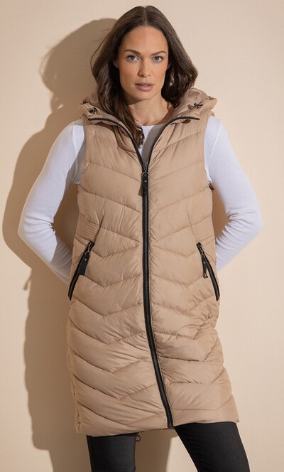Hooded Longline Gilet