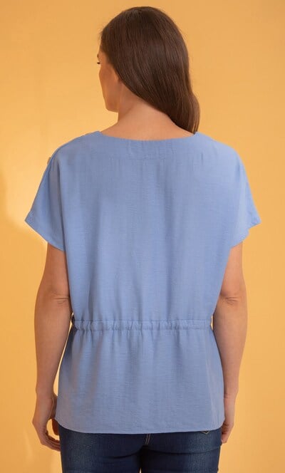 Drawcord Waist Top