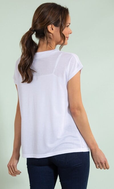 Embellished Short Sleeve Jersey Top