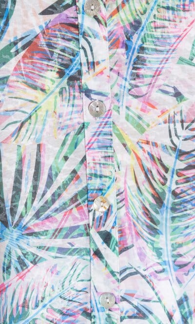 Anna Rose Leaf Print Blouse
