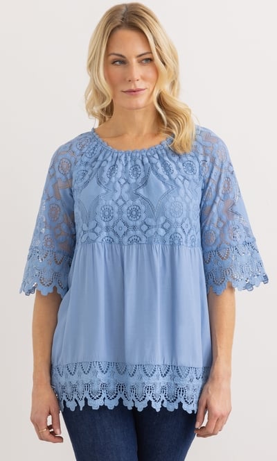 Lace Trim Top