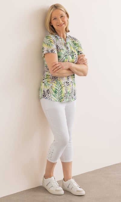 Anna Rose Pull On Cropped Trousers
