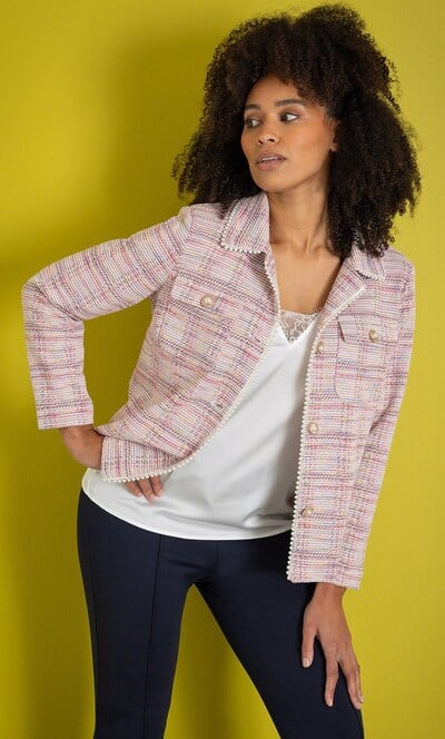 Embellished Shimmer Textured Jacket