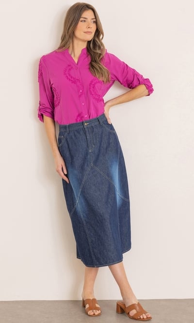 Applique Cotton Shirt