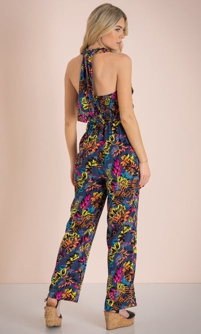 Multi Way Printed Jumpsuit