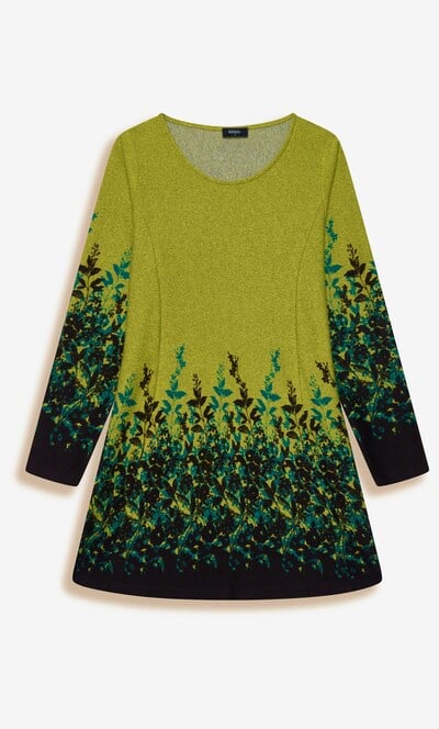 Garden Border Print Tunic Top
