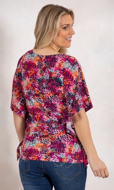 Multi Print Top With Side Ties