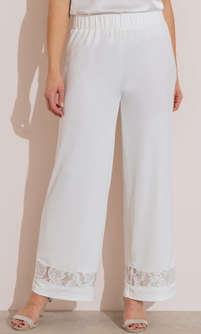Anna Rose Lace Trim Trousers