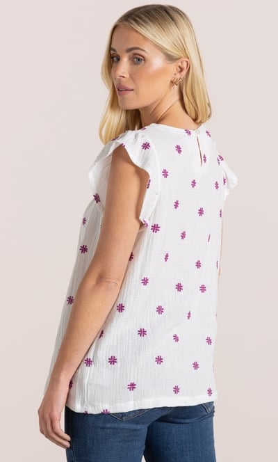 Embroidered Cotton Top