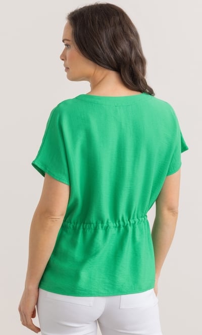 Tie Waist Short Sleeve Top