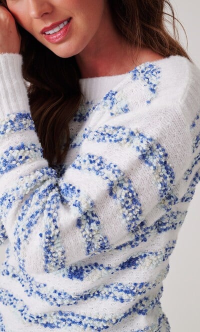 Textured Stripe Jumper
