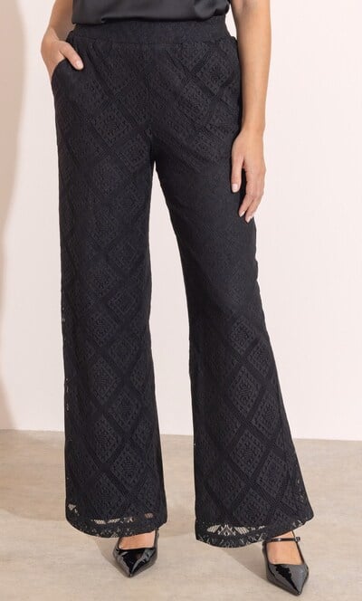 Diamond Lace Pull On Trousers