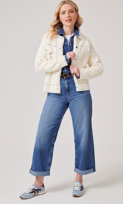 Collared Knit Cardigan Jacket