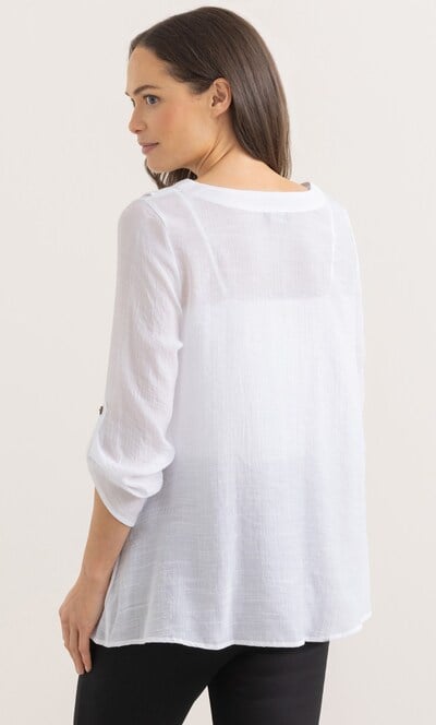 Button Detail Tunic Top