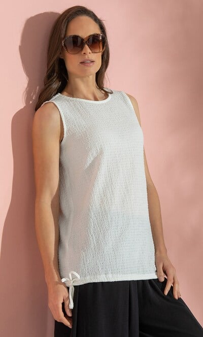 Textured Sleeveless Top