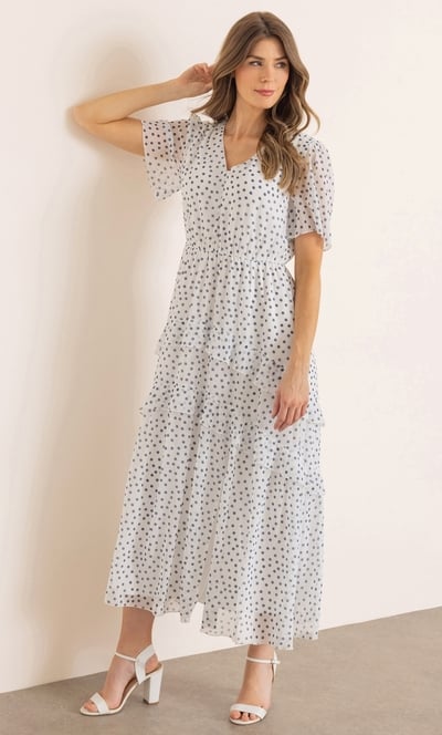 Polka Dot Maxi Dress