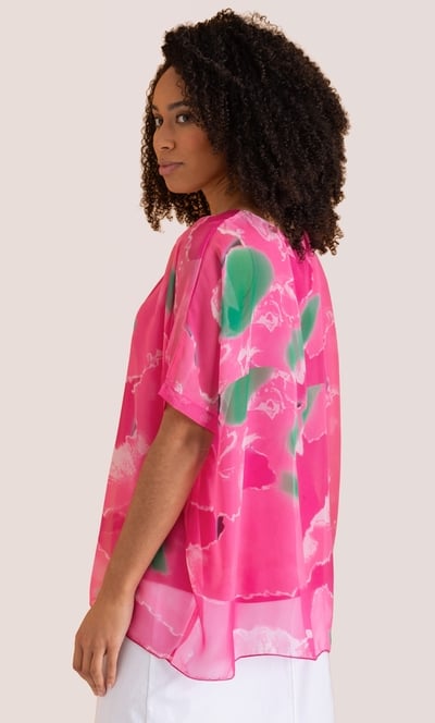 Printed Kimono Top