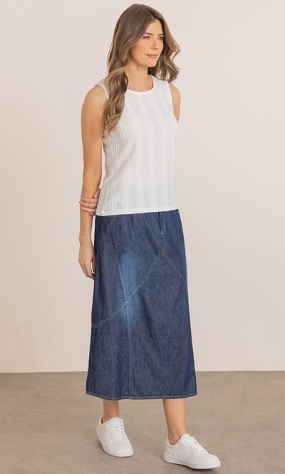 Sleeveless Textured Top