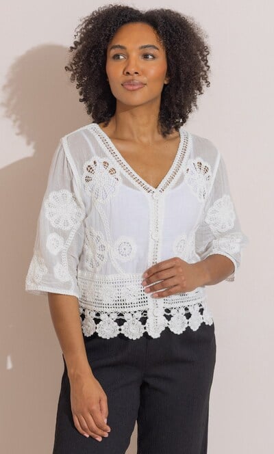 Embroidered Cotton Cover-Up