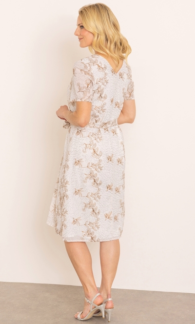 Embellished Short Sleeve Dress