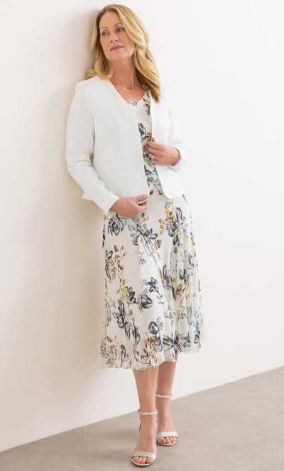 Anna Rose Jacquard Peplum Jacket