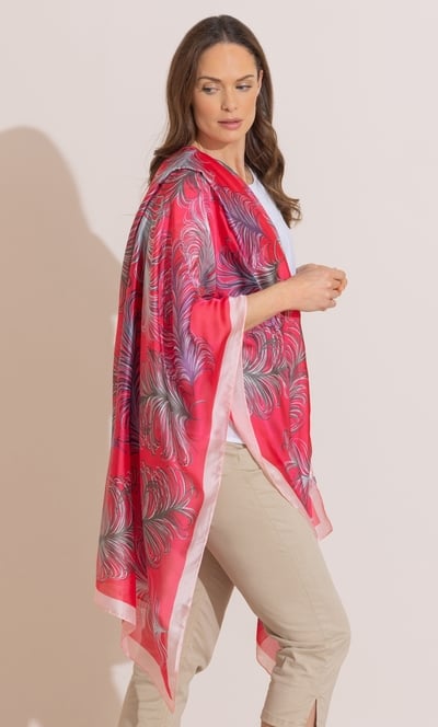 Lightweight Feather Printed Scarf
