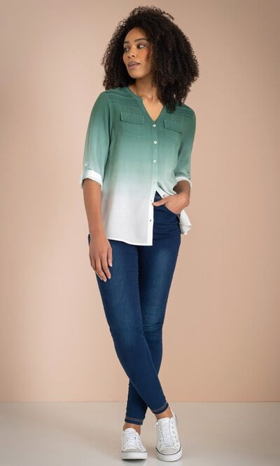 Embellished Dip Dye Shirt