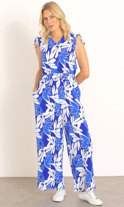 Printed Wide Leg Jumpsuit