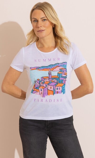 Anna Rose Summer Paradise Graphic T-Shirt