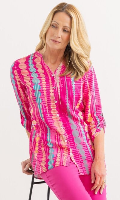 Anna Rose Circle Printed Blouse