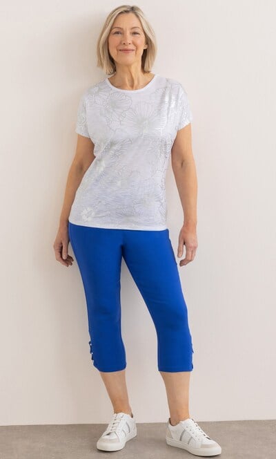 Anna Rose Criss Cross Hem Crop Trousers