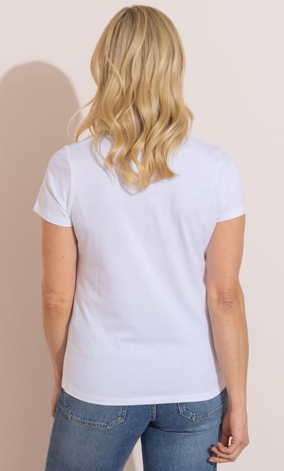 Anna Rose Floral Applique T-Shirt