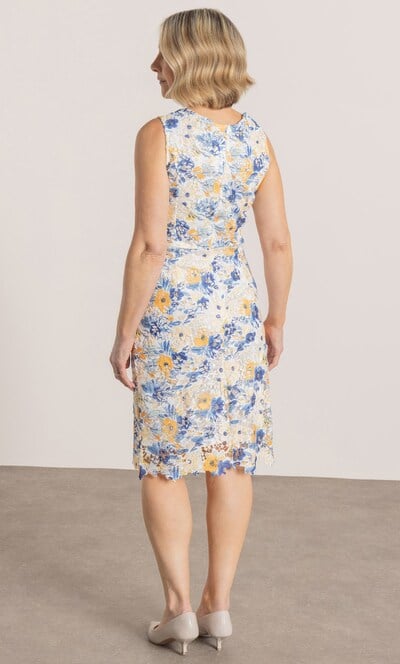 Anna Rose Floral Lace Fitted Dress