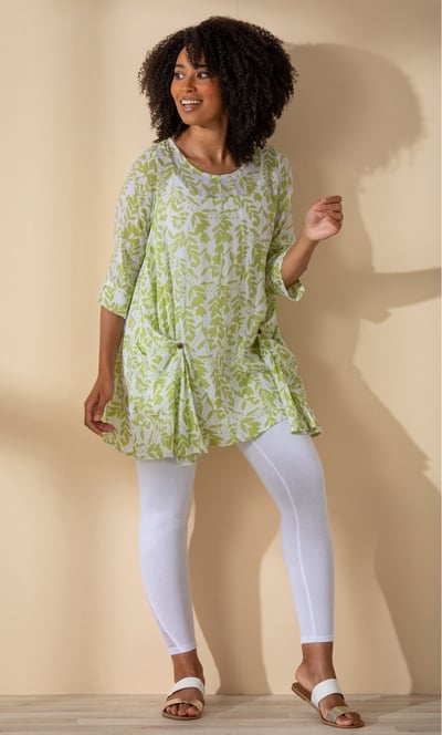 Oversized Dip Hem Tunic