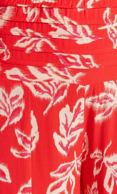 Printed Pull On Palazzo Trousers