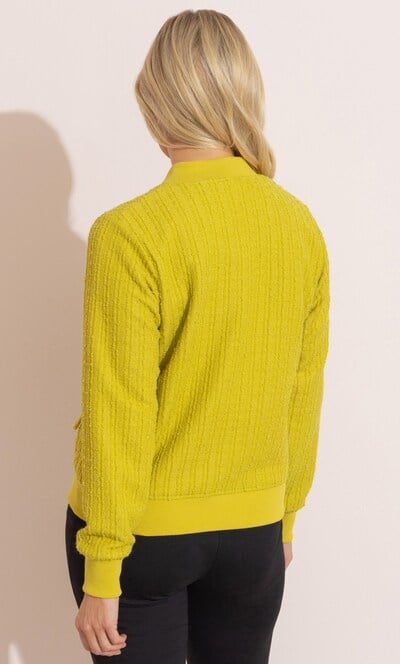 Boucle Bomber Jacket