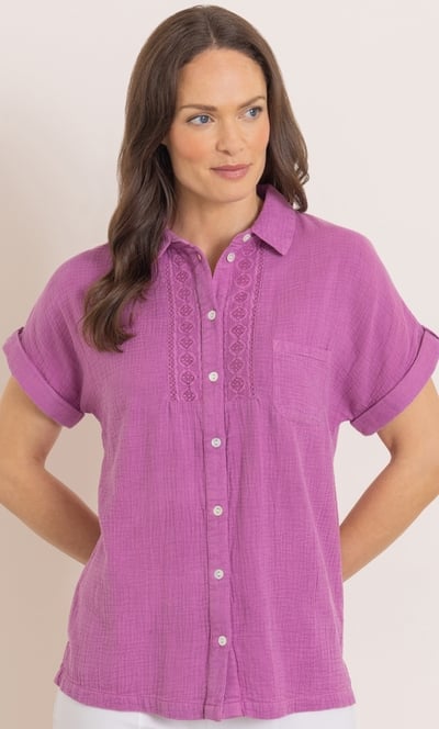 Short Sleeve Cotton Shirt