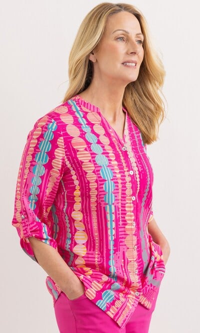 Anna Rose Circle Printed Blouse