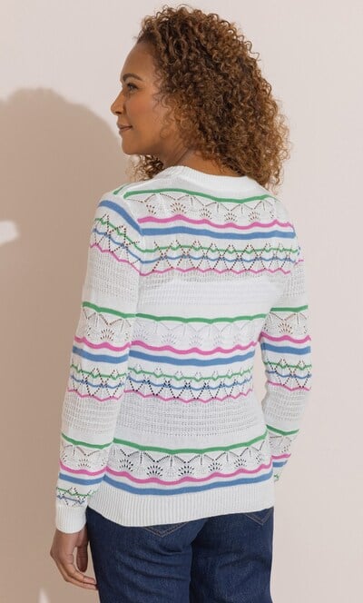Anna Rose Striped Knitted Jumper
