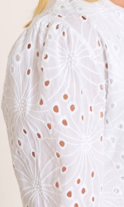 Anna Rose Broderie Anglaise Cotton Jacket