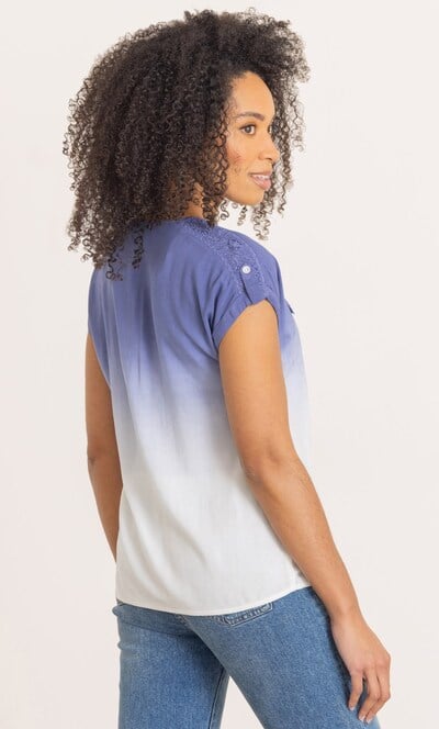 Dip Dye Embellished Top