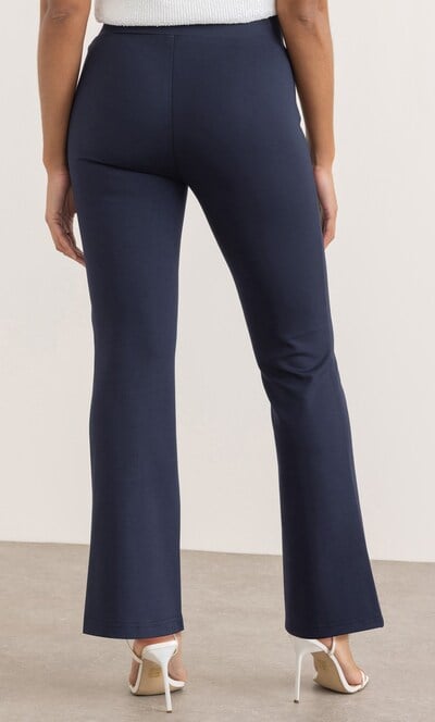 Ponte Kick Flare Pull On Trousers