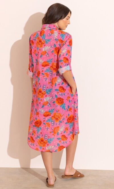 Floral Printed Longline Shirt