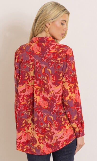 Paisley Printed Long Sleeve Shirt